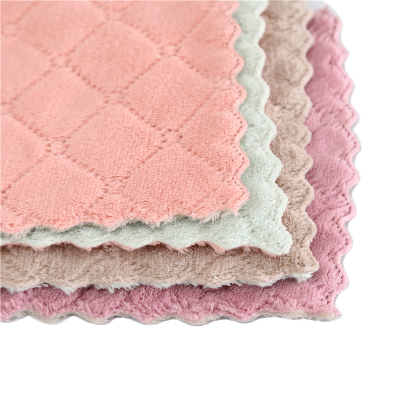 Reusable Microfiber Towel Custom Size High-Water Absorbent Eco-Friendly Kitchen Cloth