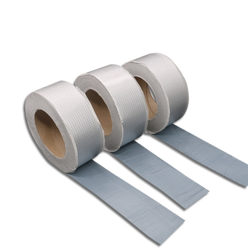 Aluminum Foil Thicken Butyl Rubber Waterproof Flashing Tape Self Adhesive Butyl Metal Roof Sealing Tape Skylight Butyl Sealant Tape