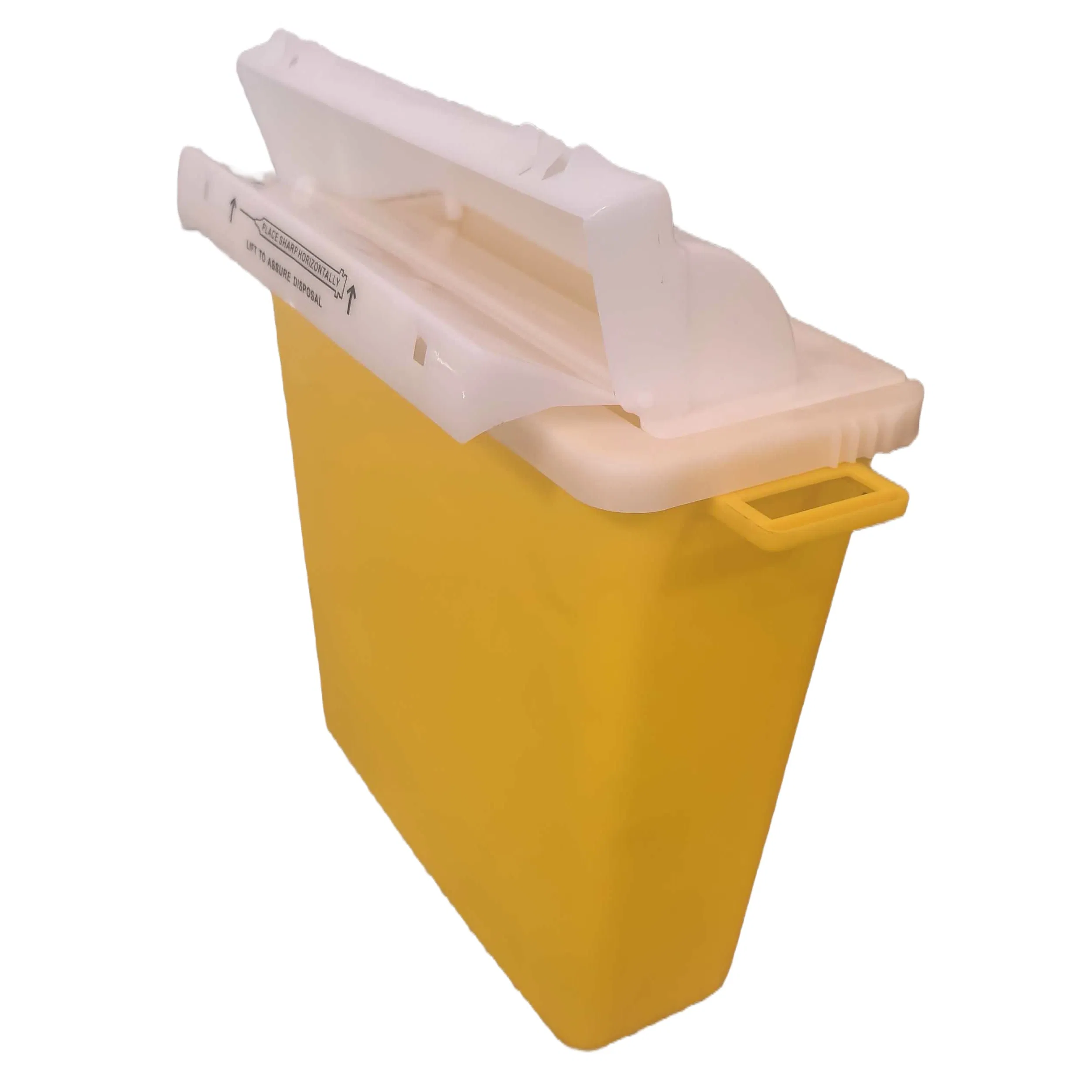 Контейнер для острых отходов 5qt, желтый, настенный