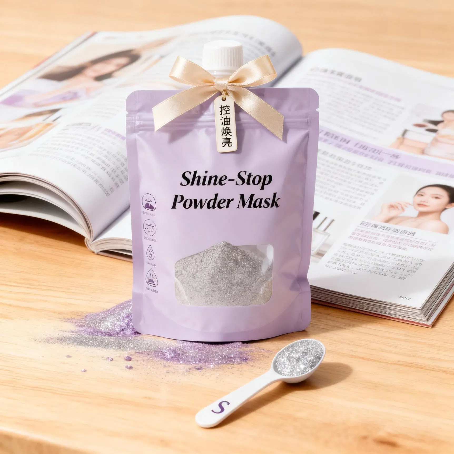 Whitening and Purifying Diatomaceous Earth and Menthol Face Mask for Blemish Prevention and Even Tone