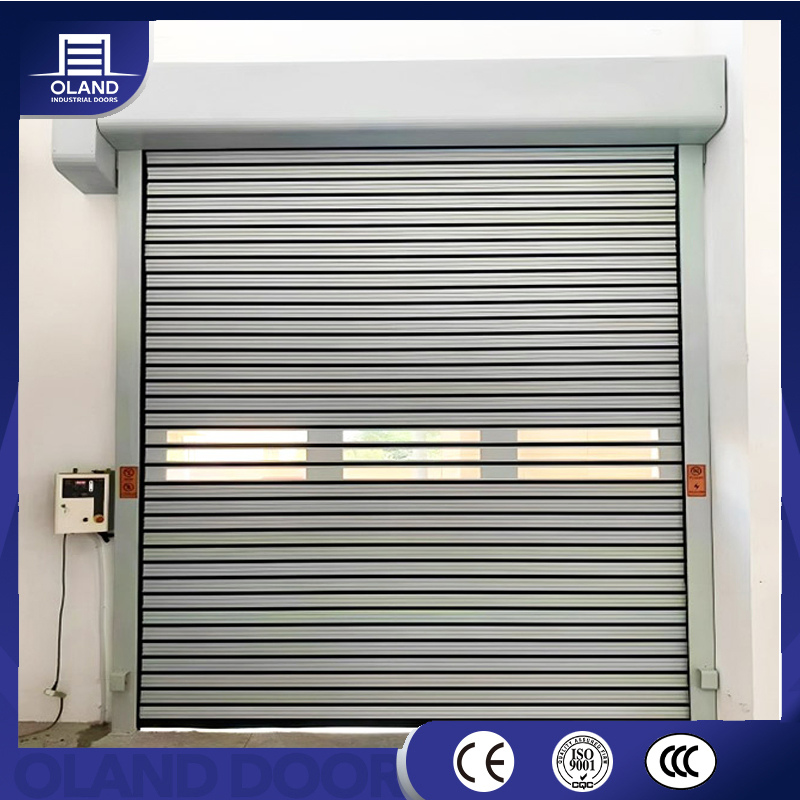 Industrial Automatic Insulated Aluminum Roller Shutter Door Windproof Roll up Doors for Commercial Use or Warehouse