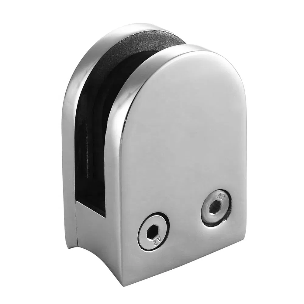 Low Price Sales of Railing Clamps Stainless Steel D-Shaped Glass Clamp