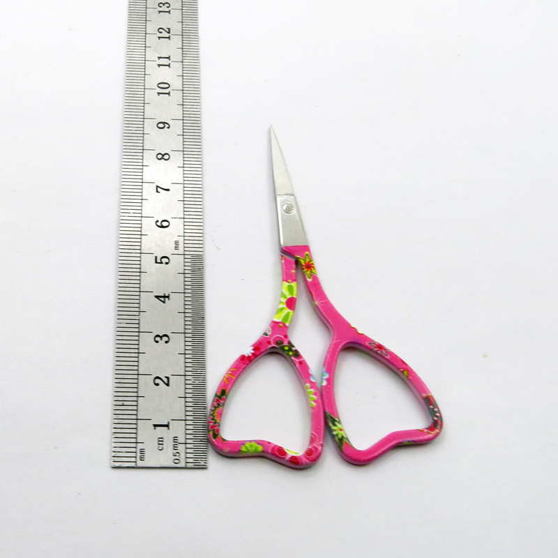 New Fashion Design Lovely Handle for Facial Eyebrow Hair Eyelash Trimming Beauty Scissors to Trimming