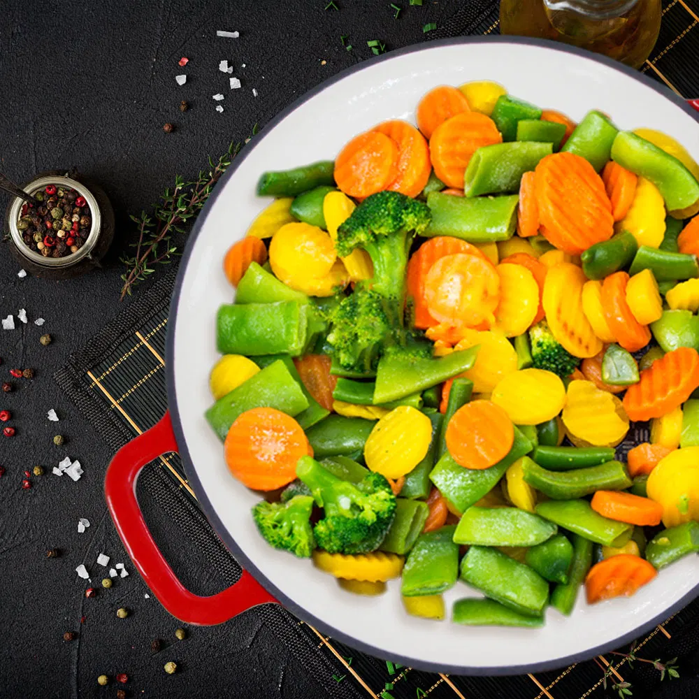 Чугунный вок Cookwin 30 см с эмалированным покрытием