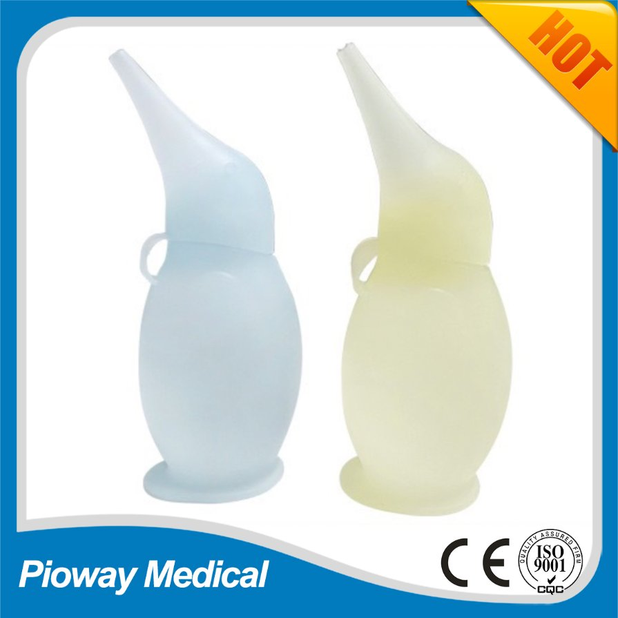 Soft Silicone Manual Nasal Aspirator in Cute Penguin Design