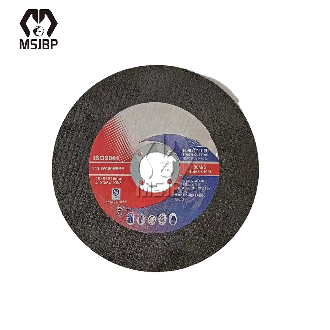 Msjbp Abrasive Wheel China Manufacturing 60 Grit T41 Ultra Thin Stainless Steel Cutting Disc