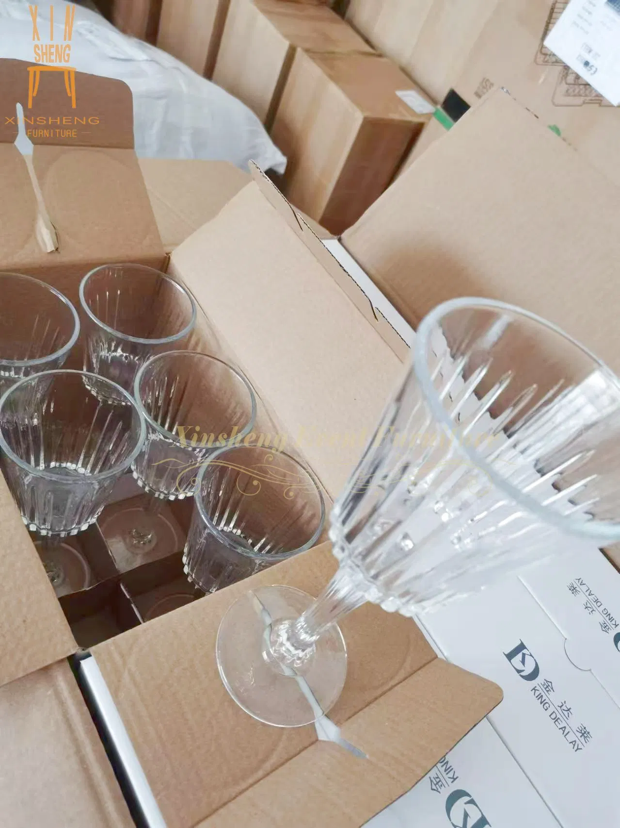 Top Quality Custom Water Wine Champagne Whiskey Glass Goblet Glasses for Wedding Bar Hotel Party Home Use