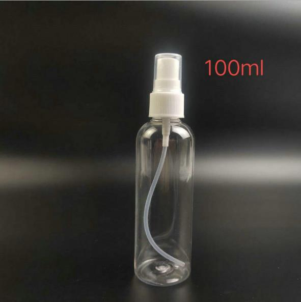 Custom Atomizer Pump Sprayer 100ml 1oz 2oz 3oz 4oz 6oz 8oz Empty Clear Plastic Body Mist Refill Alcohol Spray Bottle