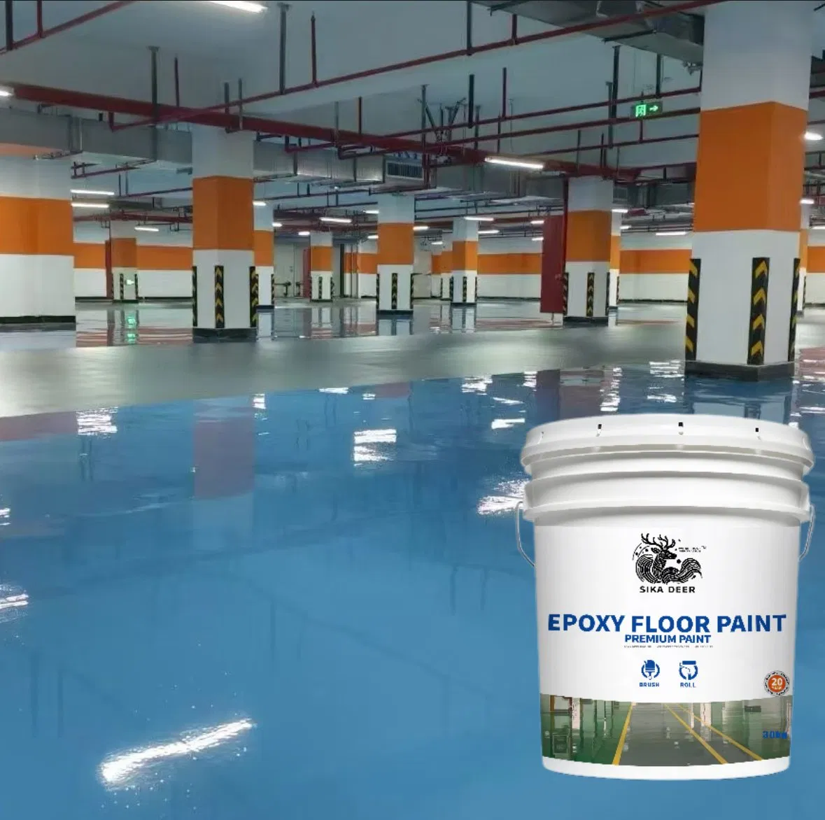 Epoxy Floor Paint Coating for Floor Protection with Mold Resistance and Oil Resistance