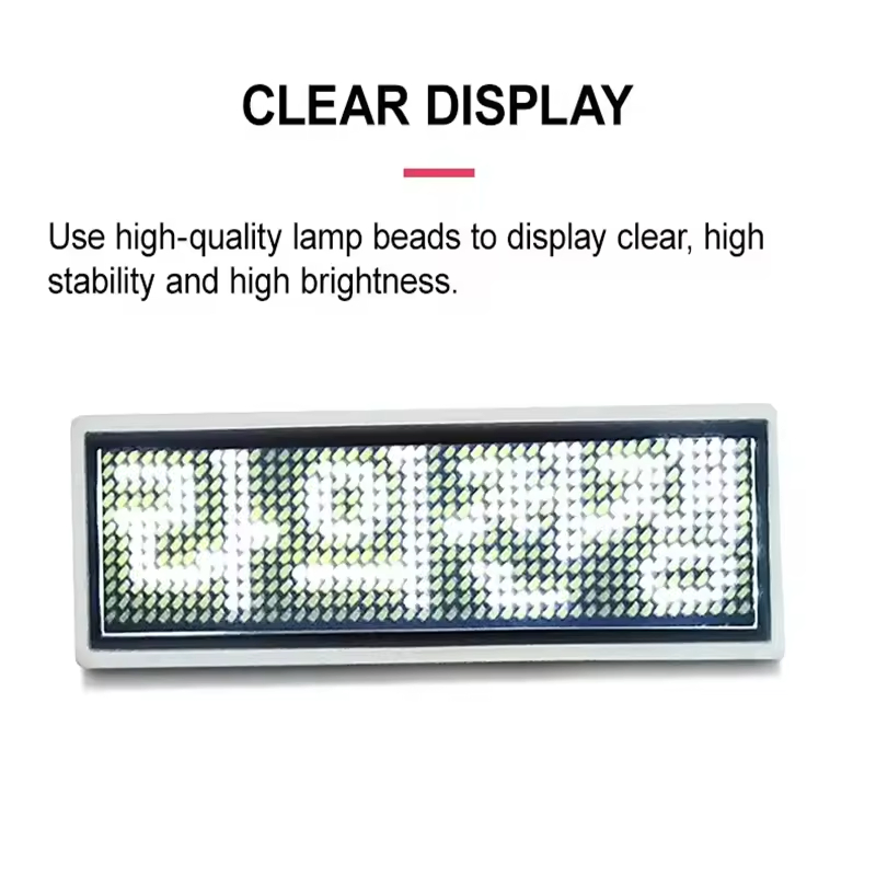 Hot Sale APP Control LED Light up Stylish LED Light Badge