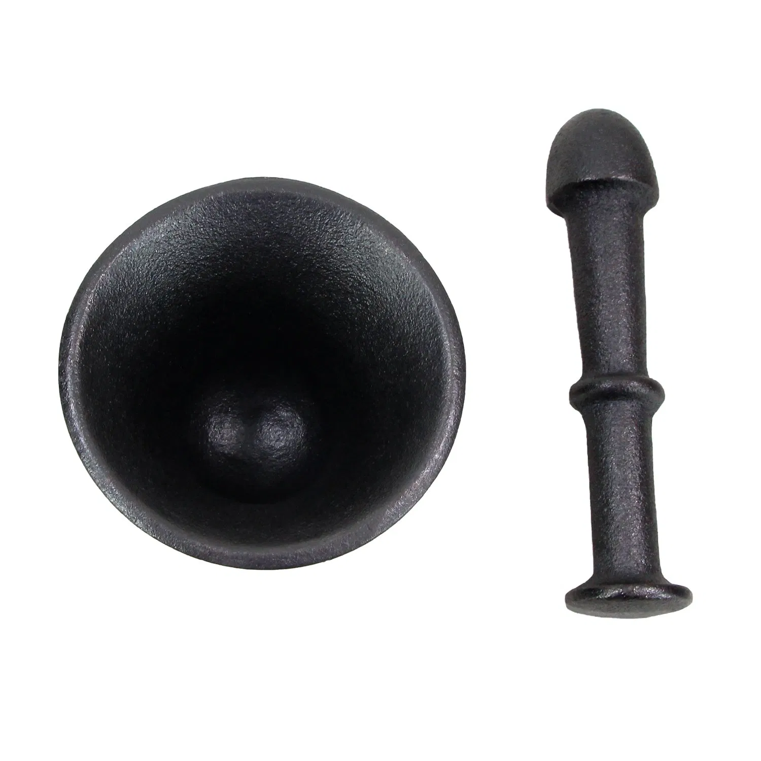 Чугунная ступка с пестиком, классический дизайн