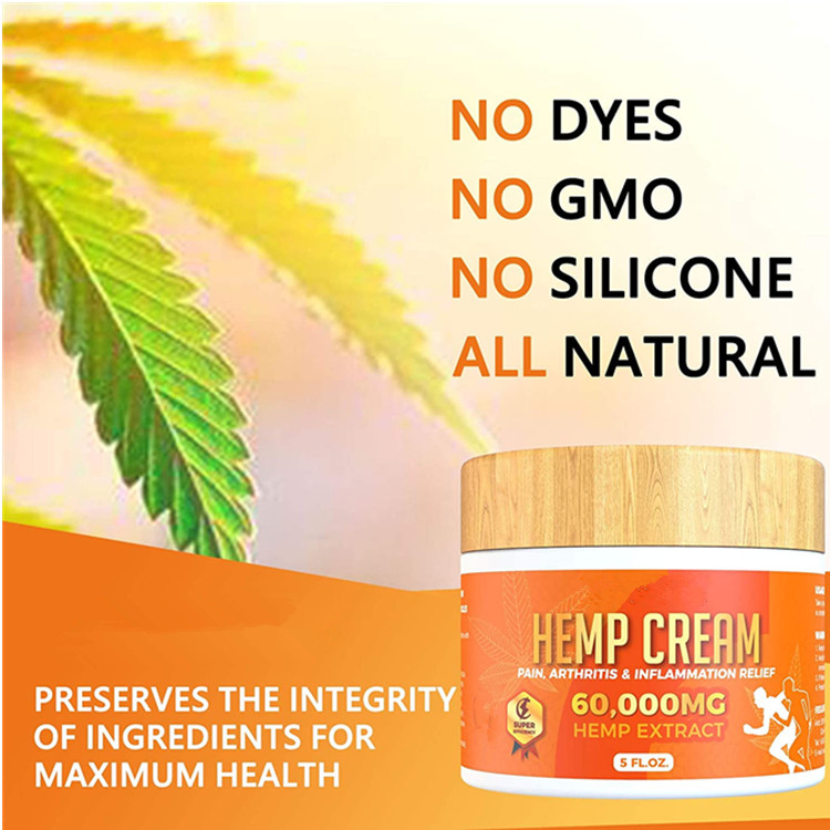 OEM Premium Natural Hemp Extract Cream for Body Muscle Pain
