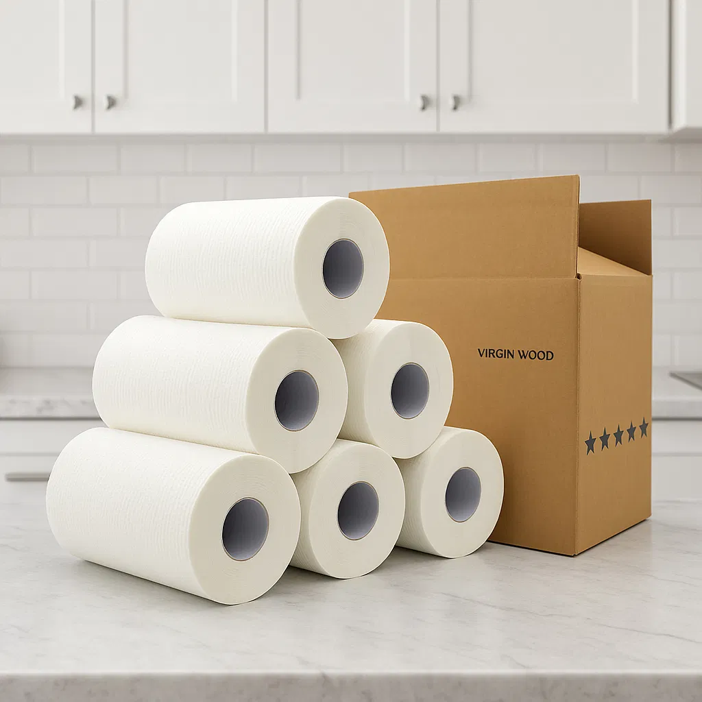 Kitchen Paper Towel Roll Dish Washing Rags Cleaning Ultra Absorbent Disposable Cheap Biodegradable Kitchen Paper Towel Roll