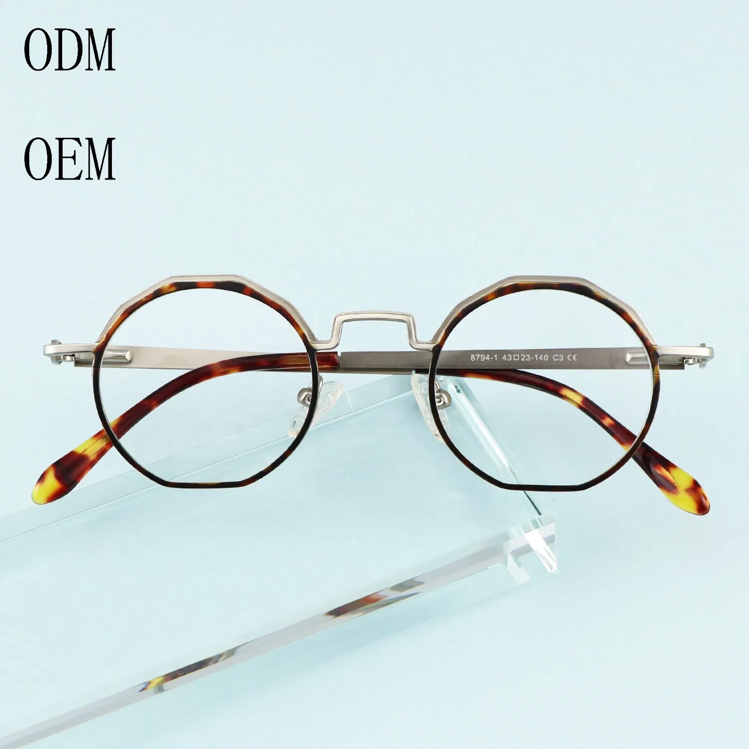 Factory Direct Eye Frame Optical Glasses Cute Vintage Stainless Full Frame Unisex Reading Optical Eyeglasses