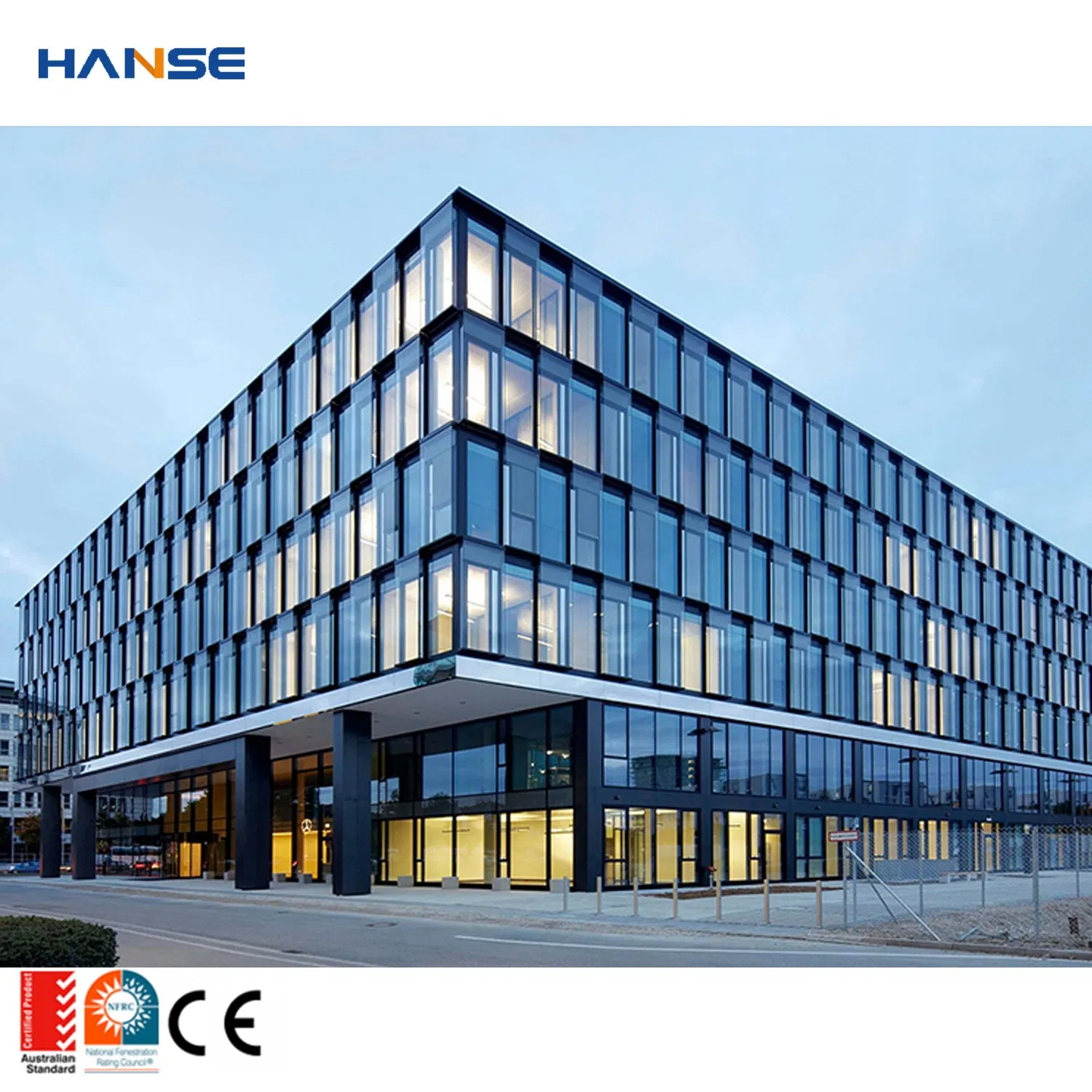 Building Material Cladding Aluminium Exterior Shopping Mall Mirror Glass Curtain Wall