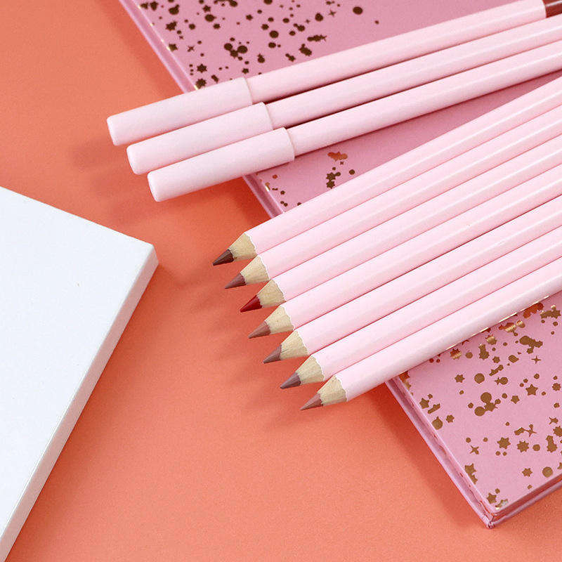 New Custom Your Own Brand Vegan Lip Pencil High Quality Long Lasting Lipliner Pink Lip Liner Pencils
