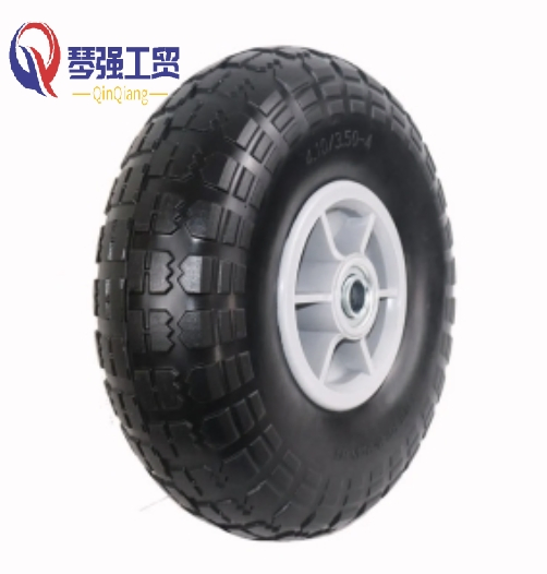 10 Inch 3.50-4 Pneumatic Inflatable Rubber Tire Air Wheel for Hand Truck Trolley Lawn Mower Spreader