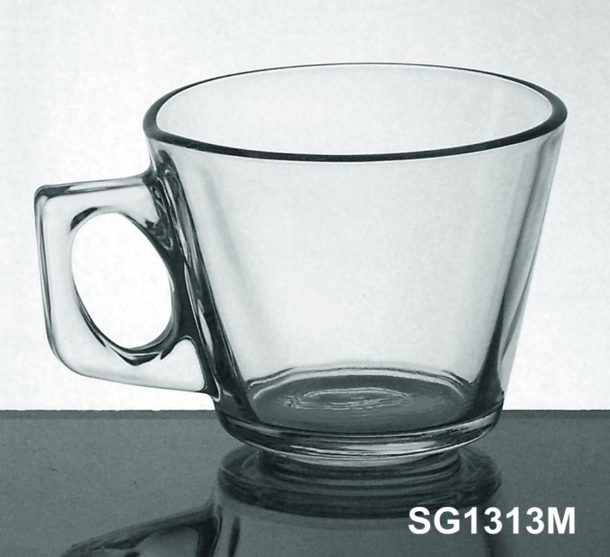 New Design Glass Coffee Mug with Handle