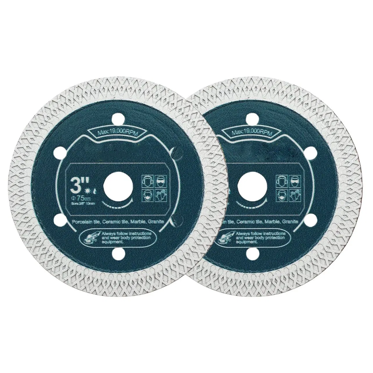 Diamond Blade - Tile Cutting Disc X Mesh for Cutting Ceramic Hard Porcelain Marble