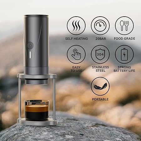 Wholesale Customized Logo Espresso Machine Handheld Automatic Heating Portable Capsule Coffee Machine