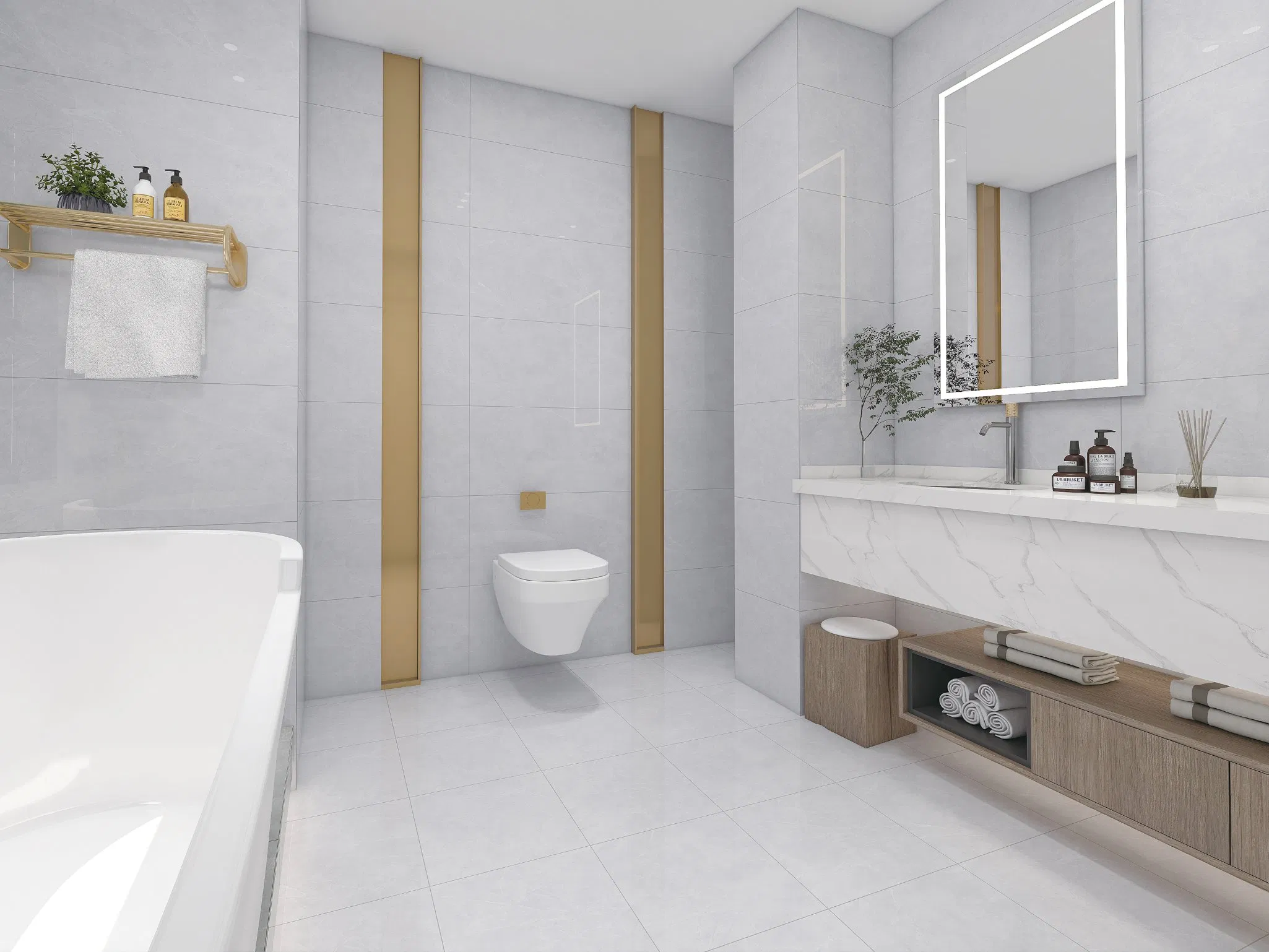 Porcelain Slab Wall Tile 400X800mm for Home Decoration