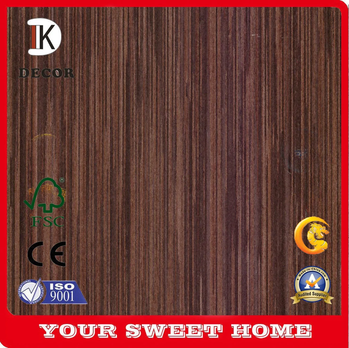 Sliced Cut Carbonized Ebony Wood Veneer for Plywood