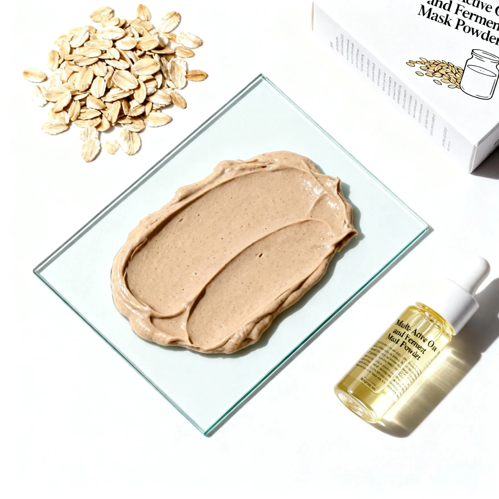 Organic Whitening Hydrolyzed Yeast Protein Natural Face Mask for Skin Lightening