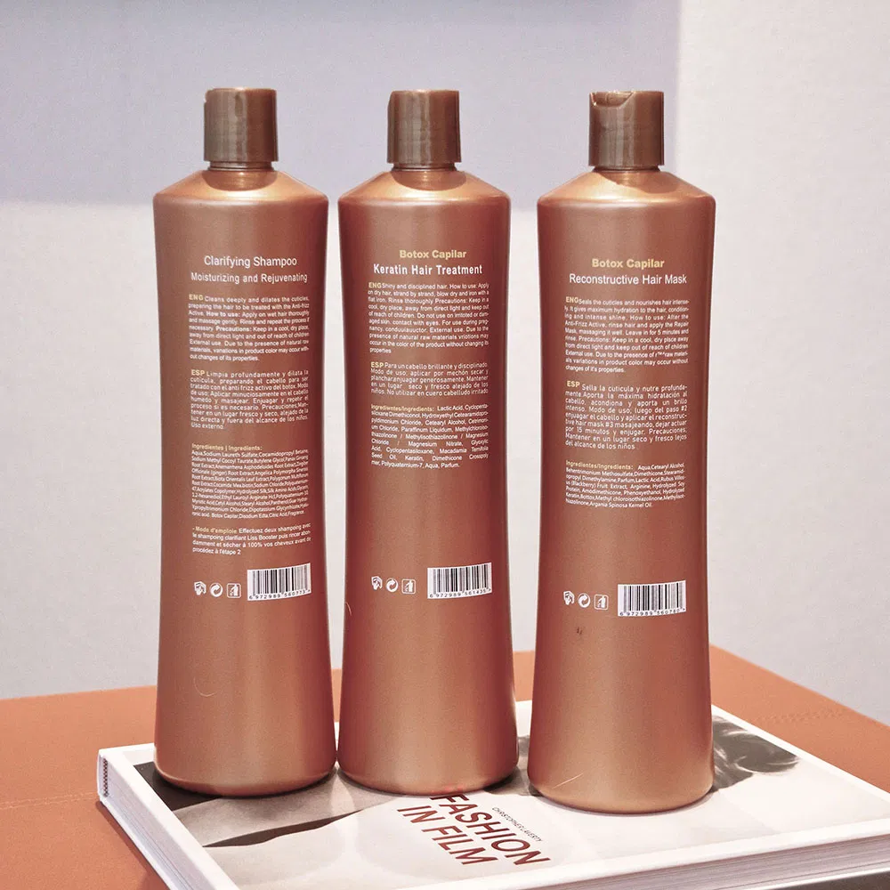 Wholesale Anti-Frizz Moisturizing Repairing Keratin Botox Capilar Hair Care Shampoo and Conditioner Hair Treatment Set