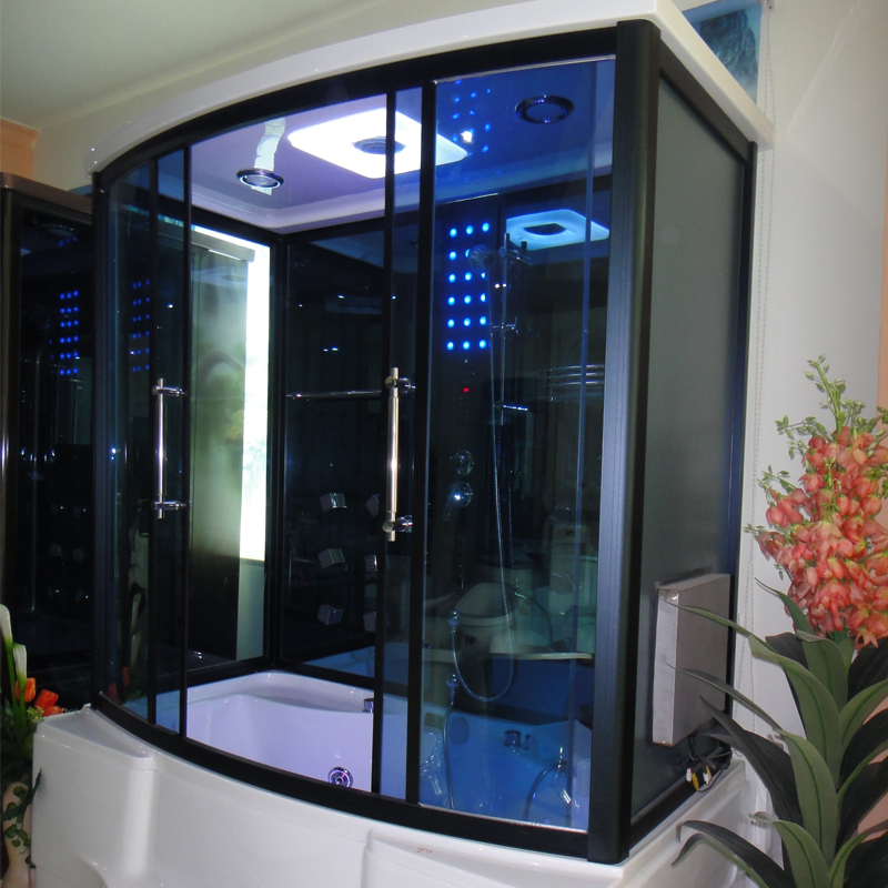 New Jetted Tub Combo Steam Shower Steam Showers Shower Cabin with TV 2 Person Steam Shower Bathtub Cabin