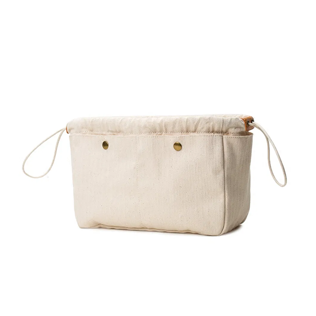 Travel Accessories Large Makeup Bag Drawstring Luxury Design Canvas Makeup Bag