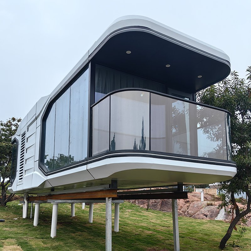 Outdoor Popular Mobile Prefab House Tiny House Capsule Cabin Office Pod Apple Cabin