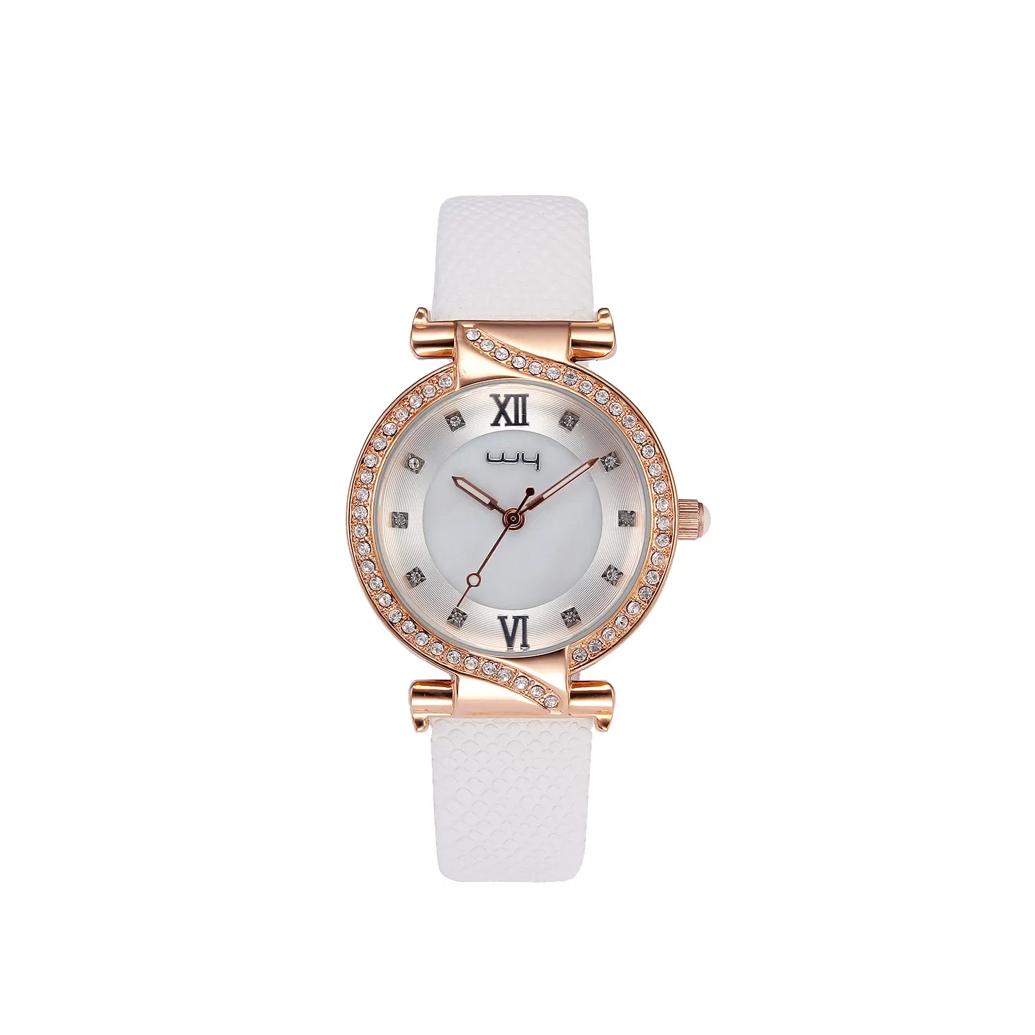 Fashion Custom Genuine Leather Quartz Swiss Wrist Ladies Watch (WY-034)