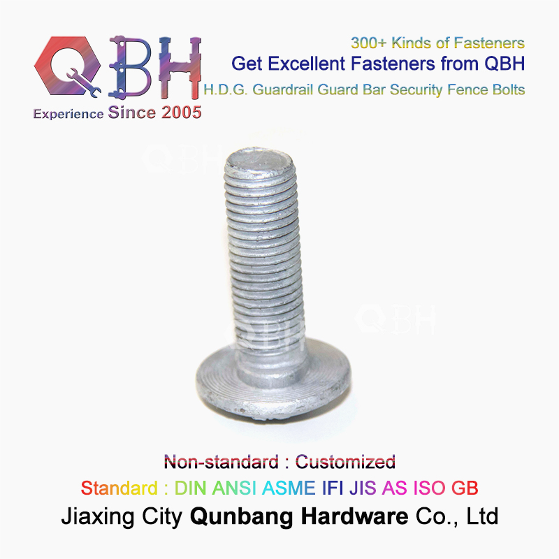 Qbh Custom-Made M5-M30 HDG H. D. G. Hot DIP Galvanizing Express High Way Road Safety Guard Screws