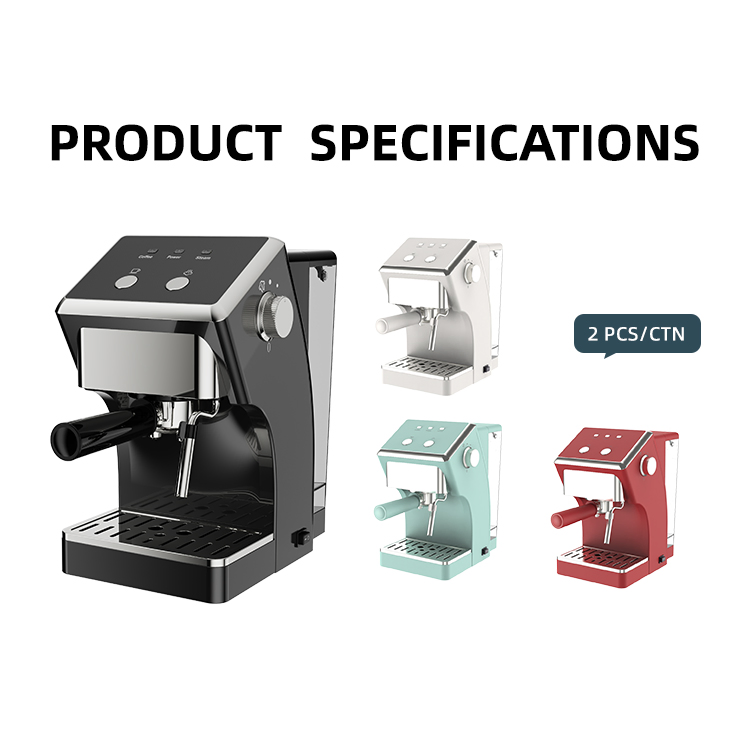 Jewin Newest Home Espresso Coffee Maker 1000W 1.5L Semi Automatic