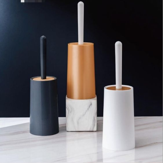 Special Wood-Design Recycled High Quality Cleaning Plastic Toilet Brush with Holder
