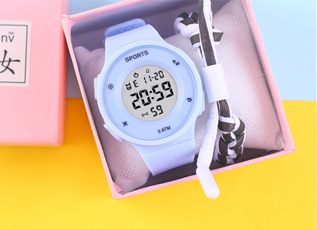 Promotional Selling Multifunction Silicone Band Waterproof Digital Luminous Sports Alarm Watch Students
