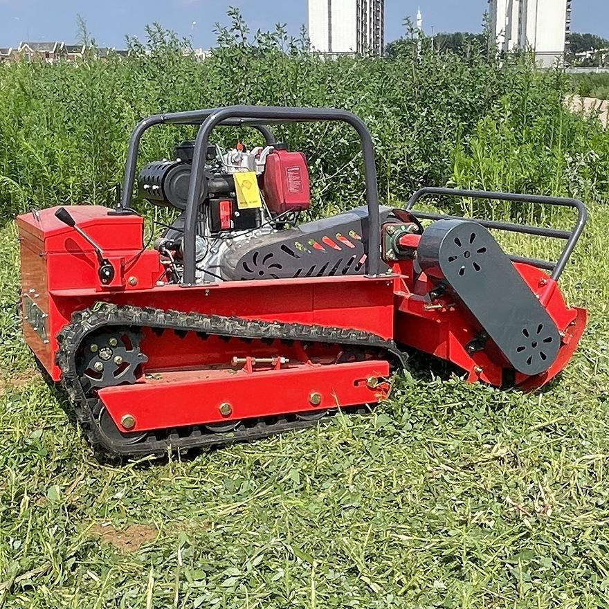 Mowers Garden Lawn Farm Fully Automatic Remote Control Crawler Lawn Mower Grass Shredder