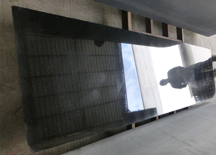 Black Granite Slab Black Galaxy Granite