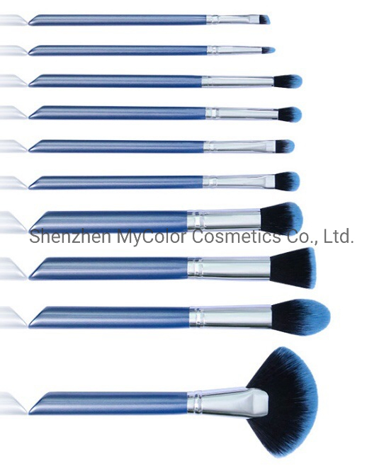 High Quality Starry Blue Makeup Brush Set Premium Synthetic Hair Powder Cosmetic Brushes Powder Make up Brush Brocha De Maquillaje