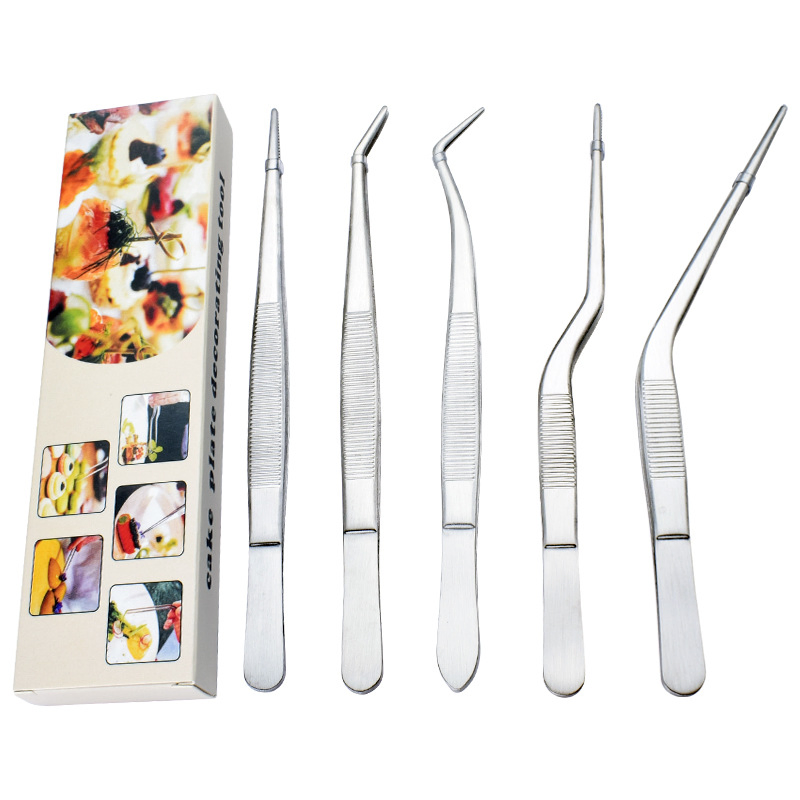 Professional Chef Plating Tweezers for BBQ and Food Styling
