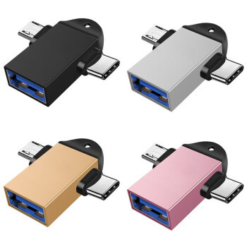 Адаптер 2 в 1 OTG USB 3.0 на Micro USB и Type-C