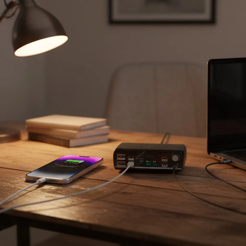 Настольный зарядник 265W с USB-портами для дома и поездок