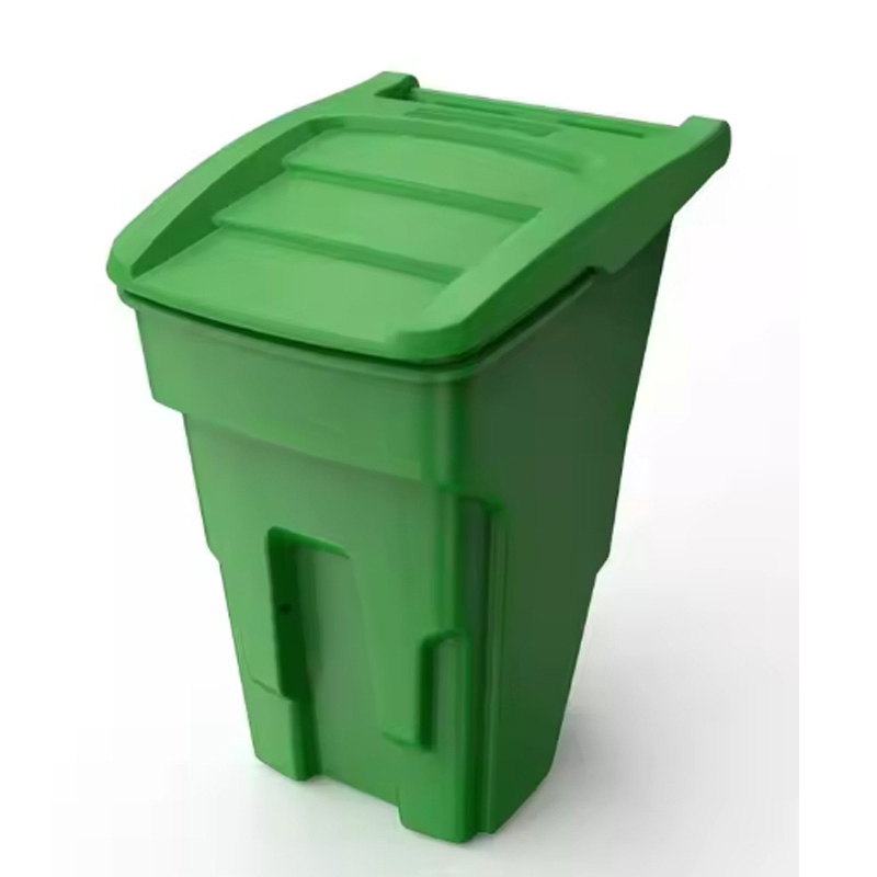 Plastic Wheeled Dome Lid Dustbin Recycling Trash Can Storage Waste