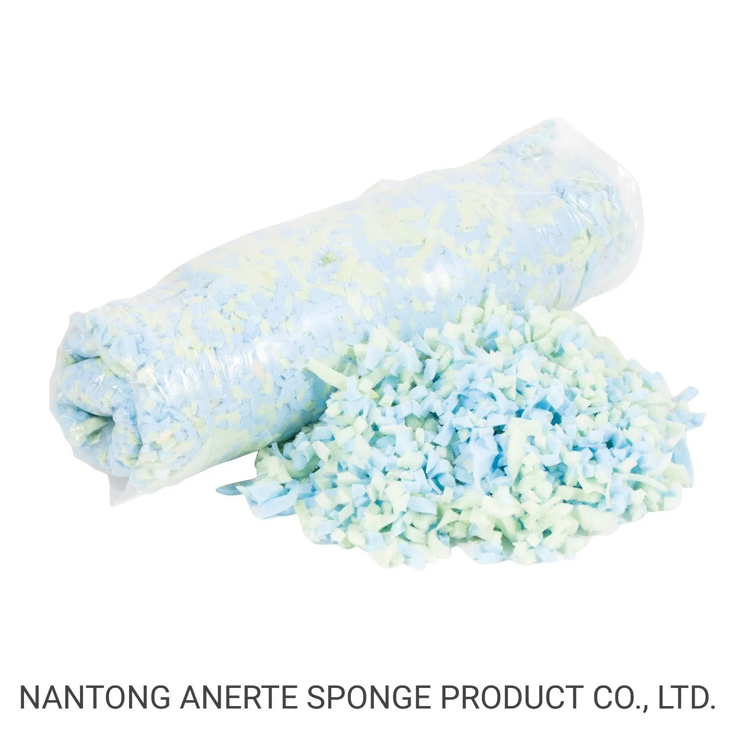 Shredded Foam Pillow with Washable Bamboo Cover Hidden Zipper