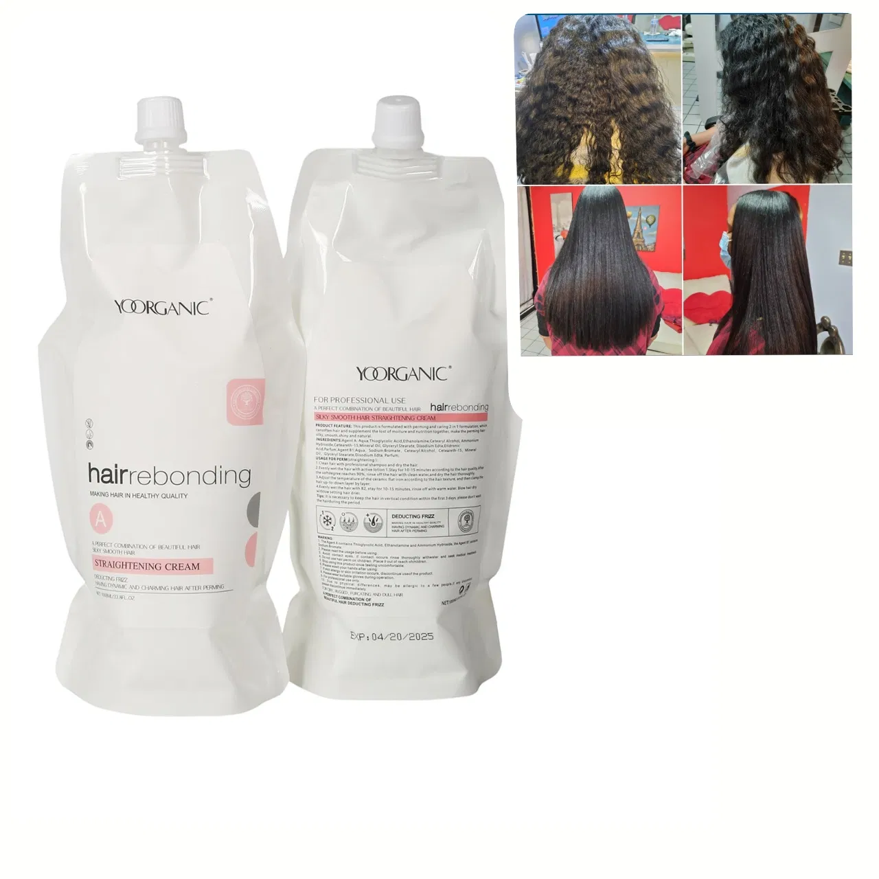 Professional Factory Salon Hair Straightening Perm Cream Rebonding Cream