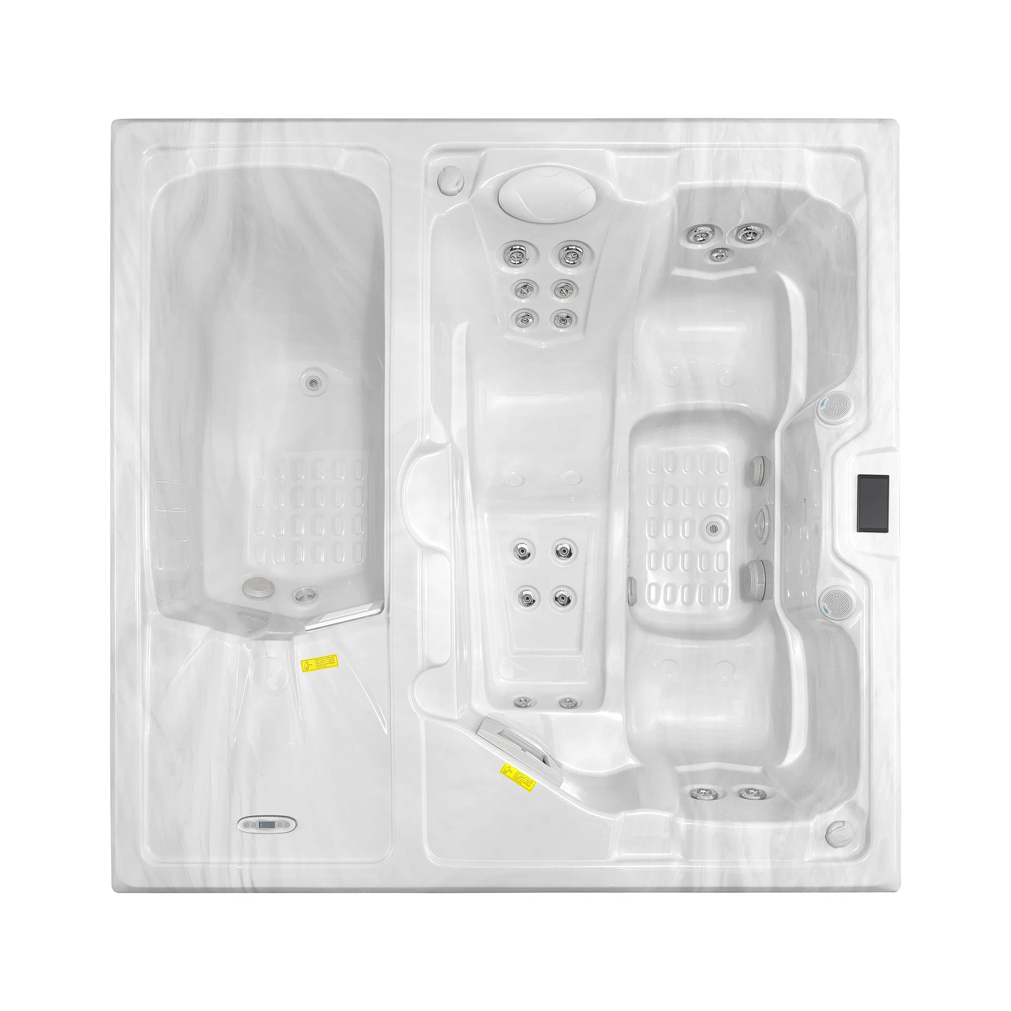 Двухзонная массажная ванна для восстановления с ледяной купелью