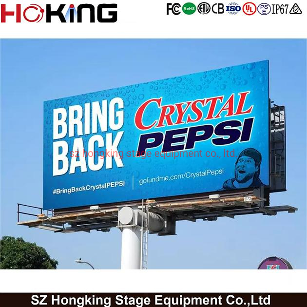 Full Color Video Outdoor Wall Mounted Waterproof LED Display Billboard