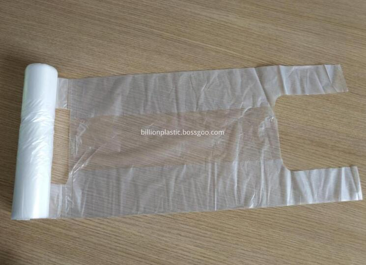 Grocery T-Shirt Fresh Keeping PE Resealable Clear Packing Vest Polythene Bag 30X50cm 25mic Food Grade 500 Count Roll