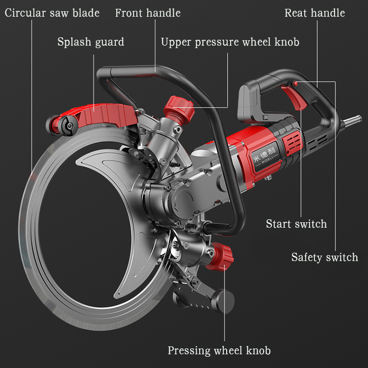 Cutting Length 150m Industry Portable Concrete Cutter High Frequency Electric Wall Cutting Machine