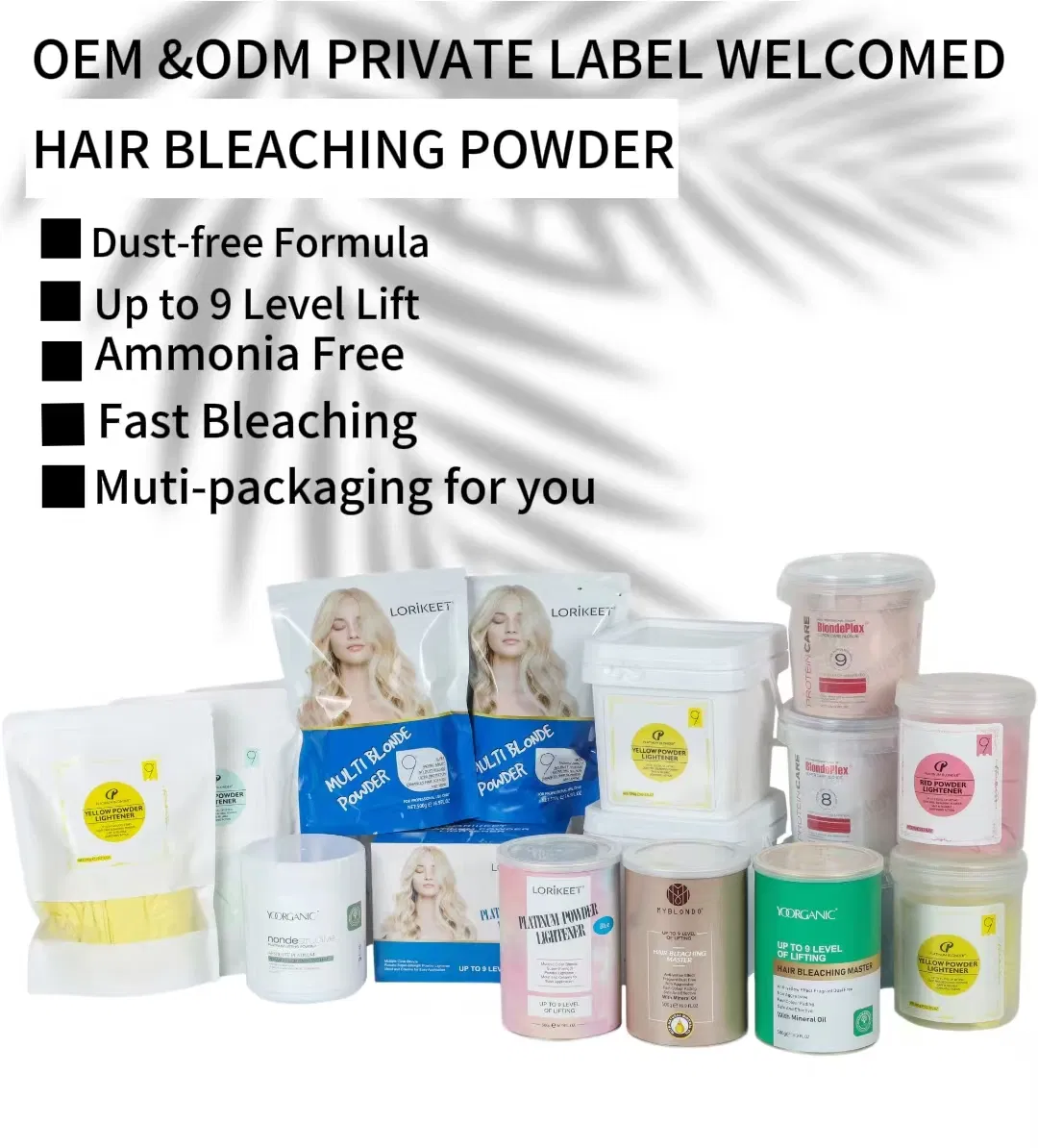 Original Hair Bleach Powder Manufacturer Offer You GMPC Tested Bulk Dust Free Hair Bleaching Powder at Factory Price